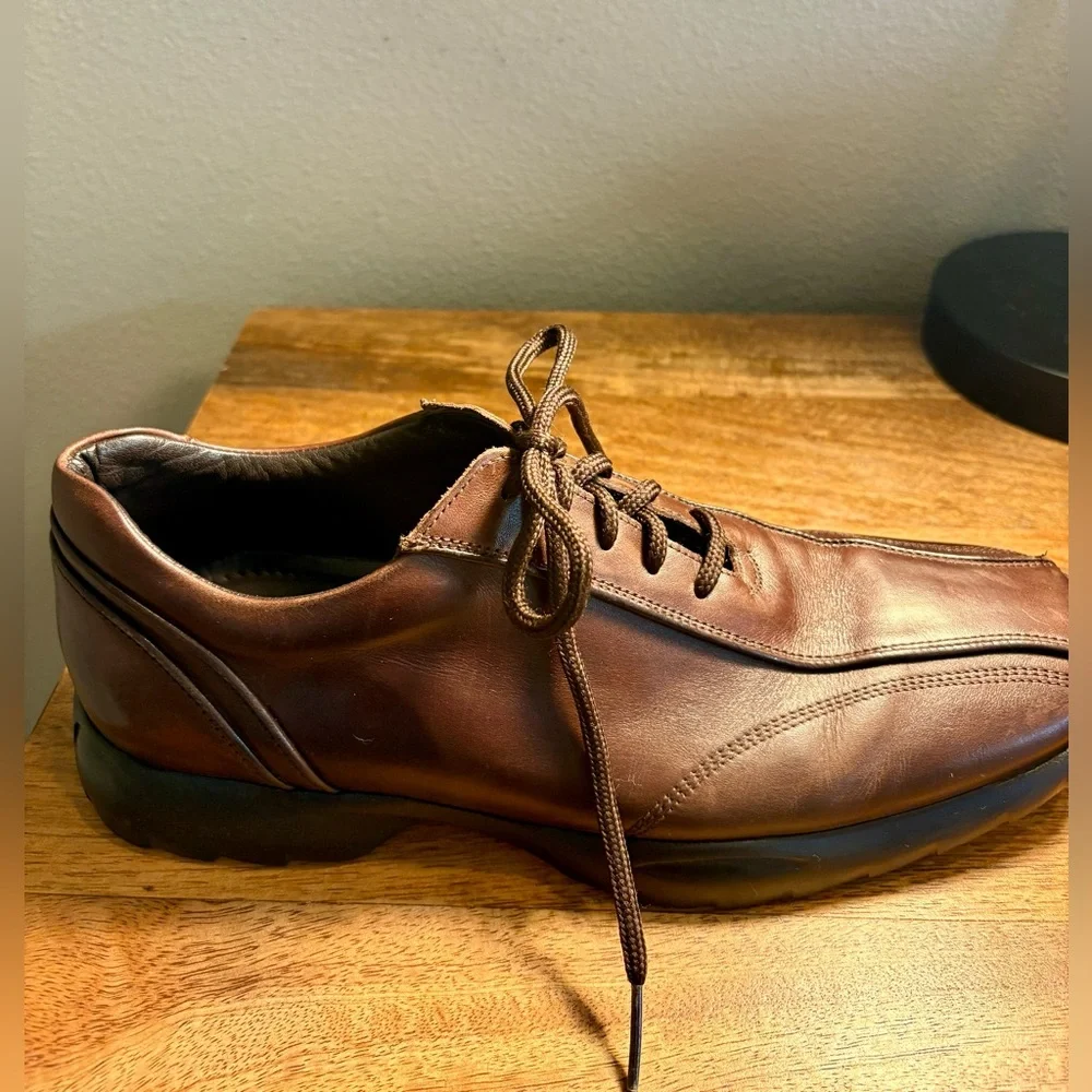 To Boot Dark New York Adam Derrick Made in Italy Brown Leather Oxfords